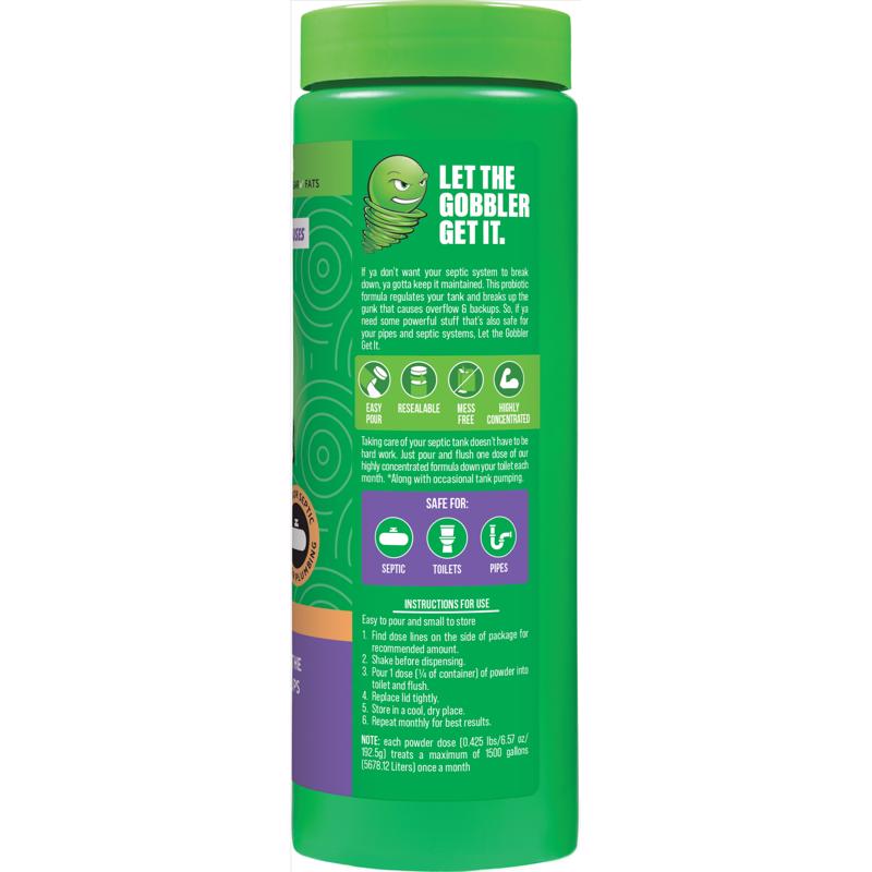 Green Gobbler Powder Septic Tank Treatment 27 oz