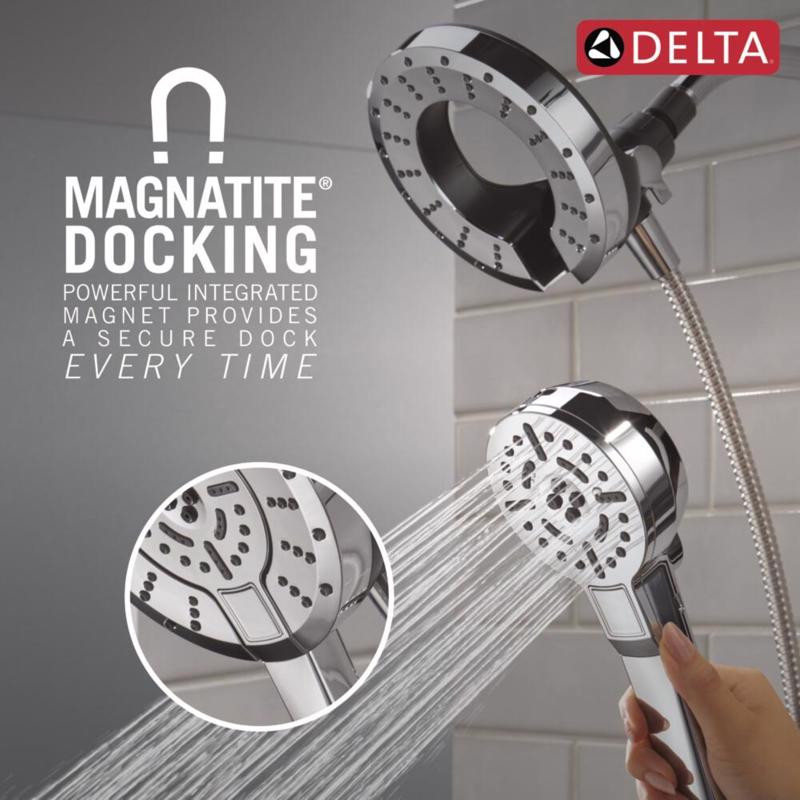 Delta Chrome 5 settings Showerhead Combo 1.75 gpm