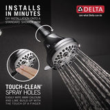 Delta Chrome 5 settings Showerhead 1.75 gpm