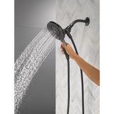 Delta Matte Black 6 settings Showerhead Combo 1.75 gpm