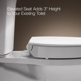 Kohler Hyten Slow Close Round White Plastic Toilet Seat