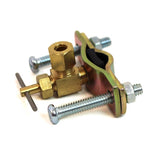 Dial 2.5 in. H X 2.25 in. W X .75 in. D Brass Saddle Valve