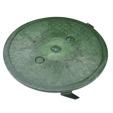 NDS SureFit 10 in. W X 2 in. H Round Valve Box Cover Green