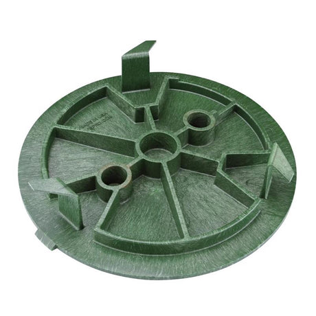 NDS SureFit 10 in. W X 2 in. H Round Valve Box Cover Green