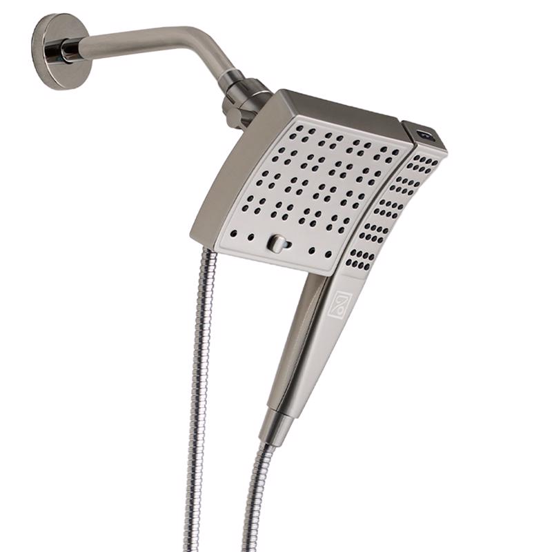 Danco Seventy Brushed Nickel 3 settings Showerhead Combo 1.8 gpm
