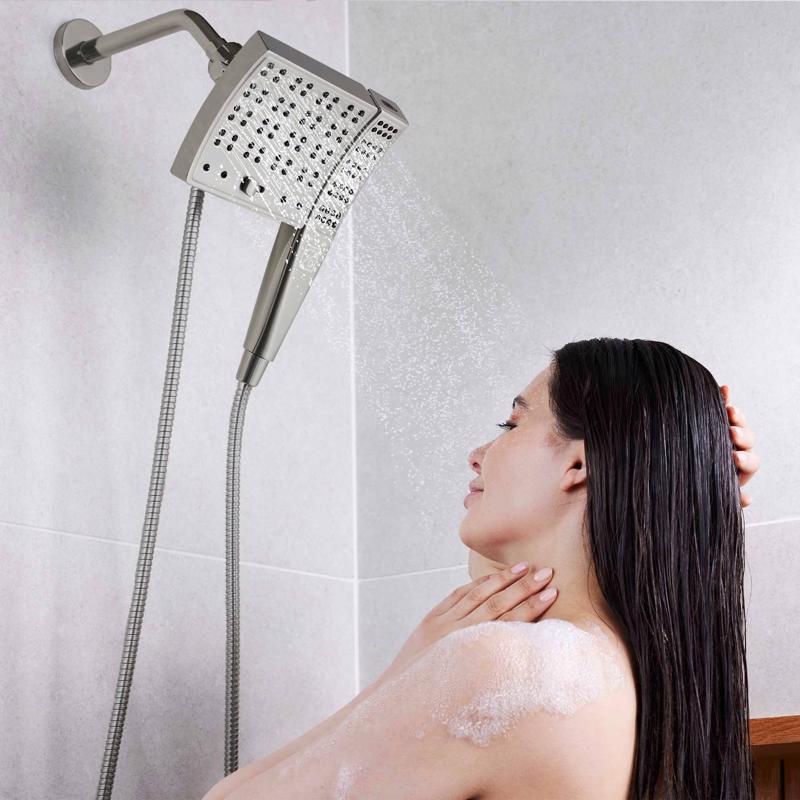 Danco Seventy Brushed Nickel 3 settings Showerhead Combo 1.8 gpm