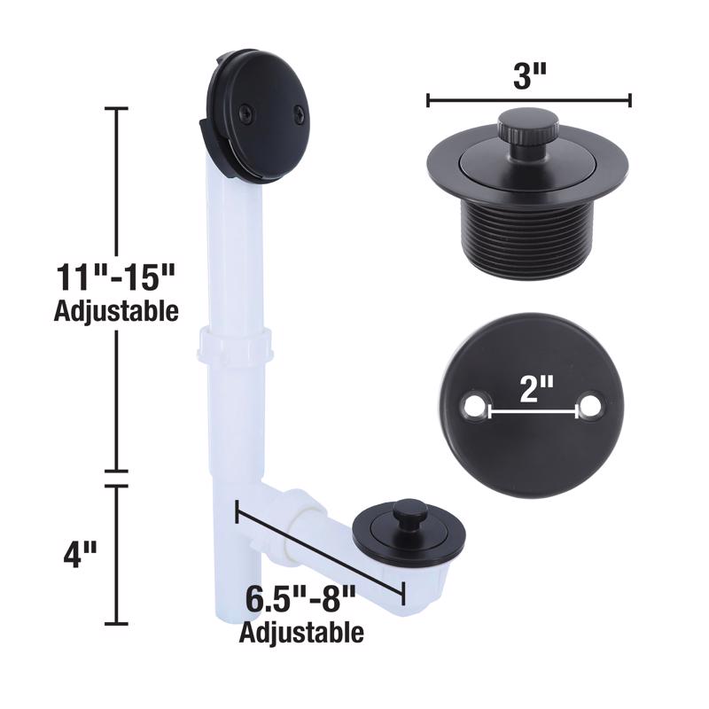 Danco 1-1/2 in. D Plastic Tub Drain Kit
