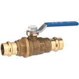 Homewerks 1 in. Brass Press Ball Valve Full Port Lever