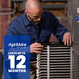 AprilAire 16 in. W X 25 in. H X 4 in. Synthetic Fiber 11 MERV Pleated Air Cleaner Cabinet Air Filter