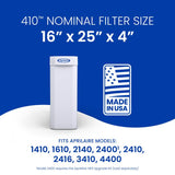 AprilAire 16 in. W X 25 in. H X 4 in. Synthetic Fiber 11 MERV Pleated Air Cleaner Cabinet Air Filter