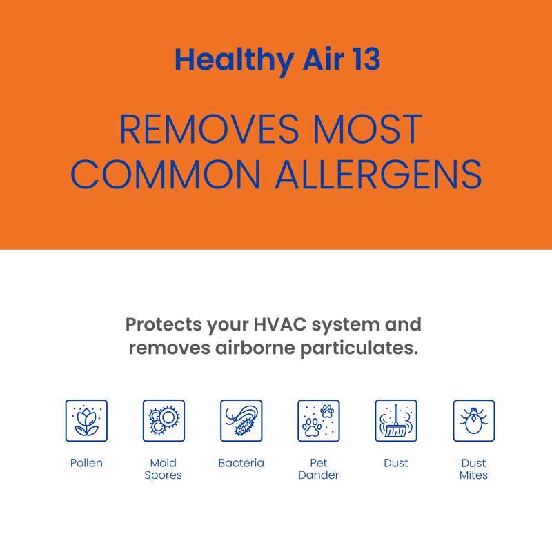 AprilAire 16 in. W X 25 in. H X 4 in. Synthetic Fiber 13 MERV Pleated Air Cleaner Cabinet Air Filter