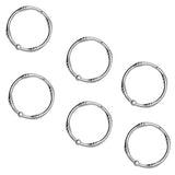 Zenna Home Chrome Silver Metal Shower Curtain Rings 12 pk