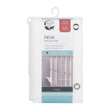 Zenna Home 72 in. H X 70 in. W Frosted Shower Curtain Liner PEVA