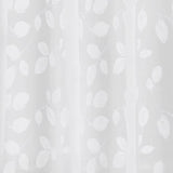 Zenna Home 72 in. H X 70 in. W White Just Leaves Shower Curtain PEVA