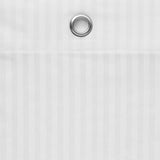 Zenna Home 72 in. H X 70 in. W White Striped Shower Curtain Liner Fabric