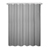 Zenna Home 72 in. H X 70 in. W Grey Spa Waffle Shower Curtain Fabric