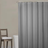 Zenna Home 72 in. H X 70 in. W Grey Spa Waffle Shower Curtain Fabric