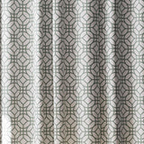Zenna Home 72 in. H X 70 in. W Green Geometric Shower Curtain Fabric