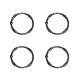 Zenna Home Matte Black Metal Shower Curtain Rings 12 pk