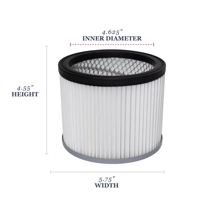 Cleveland Iron Works 4.55 in. L X 5.75 in. W X 4.625 in. D Ash Vac Filter 1 pc