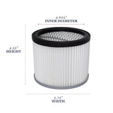 Cleveland Iron Works 4.55 in. L X 5.75 in. W X 4.625 in. D Ash Vac Filter 1 pc