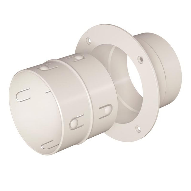 Deflect-O EZ Dock 4 in. D White Plastic Dryer Clean Out Connector