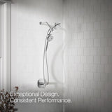 Kohler Bellerose Polished Chrome Plastic 3 settings Showerhead Combo 1.75 gpm