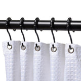 Zenna Home Black Metal Shower Hooks 12 pk
