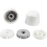 Ace Toilet Bolt Caps White Matte Plastic For Universal