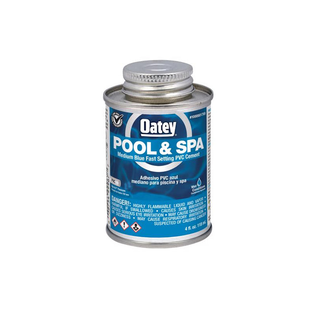 Oatey Blue Solvent Cement For PVC 4 fl. oz.