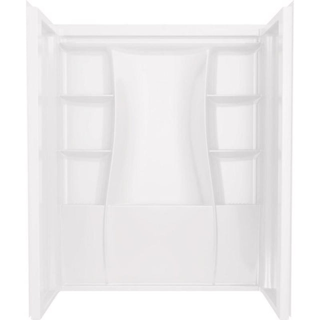Delta Classic 500 73-1/4 in. H X 32 in. W X 60 in. L White Shower Wall Set