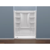 Delta Classic 500 73-1/4 in. H X 32 in. W X 60 in. L White Shower Wall Set
