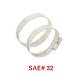 Power Sentry Green Life Distribution 1-1/8 in. to 2-1/4 in. SAE 32 Hose Clamp Stainless Steel Band