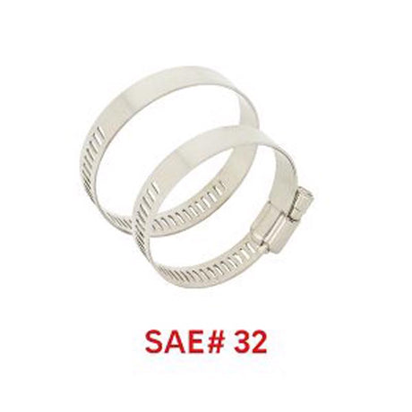 Power Sentry Green Life Distribution 1-1/8 in. to 2-1/4 in. SAE 32 Hose Clamp Stainless Steel Band