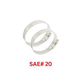 Power Sentry Green Life Distribution 3/8 in. to 3/4 in. SAE 20 Hose Clamp Stainless Steel Band