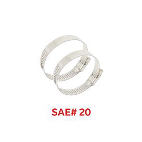 Power Sentry Green Life Distribution 3/8 in. to 3/4 in. SAE 20 Hose Clamp Stainless Steel Band