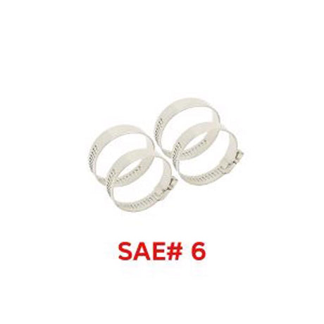 Power Sentry Green Life Distribution 7/16 in. to 7/8 in. SAE 6 Hose Clamp Stainless Steel Band