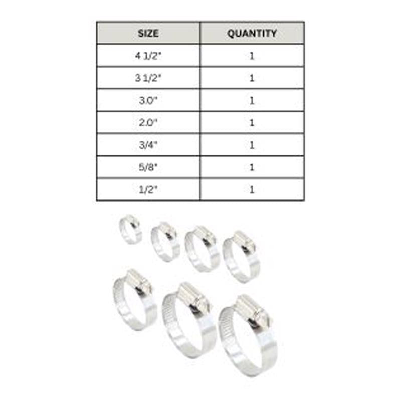 Power Sentry Green Life Distribution 1/4 in. to 4-1/2 in. SAE 16 Hose Clamp Stainless Steel Band