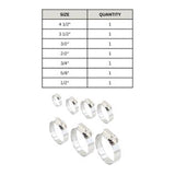 Power Sentry Green Life Distribution 1/4 in. to 4-1/2 in. SAE 16 Hose Clamp Stainless Steel Band