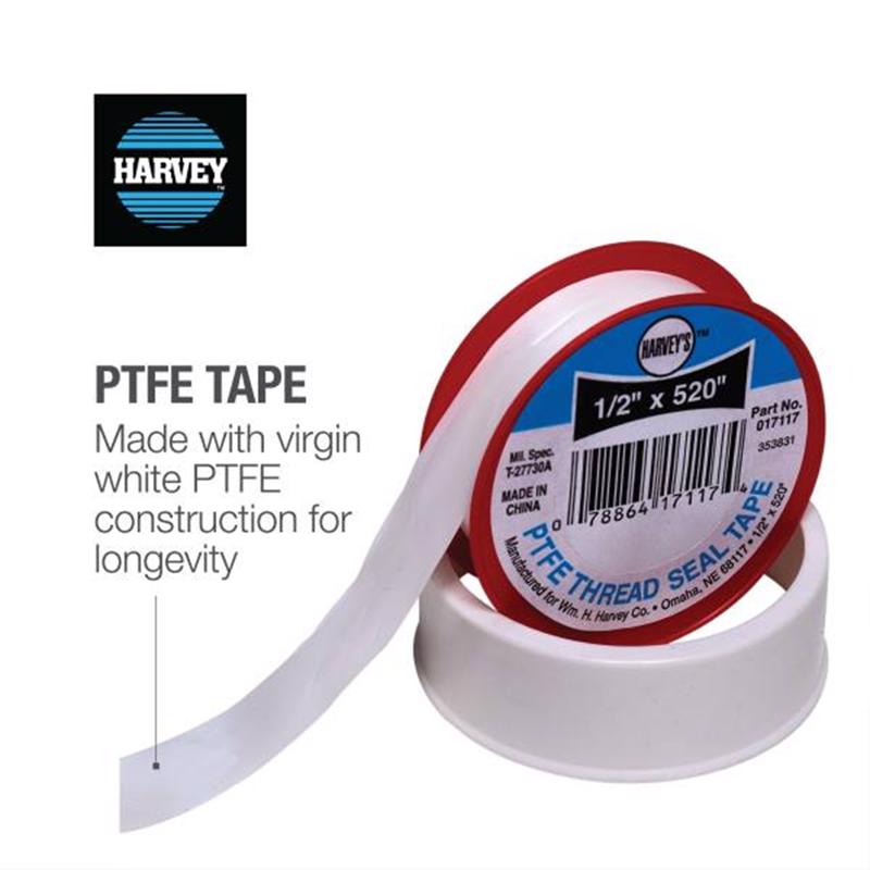 Oatey Harvey White 1 in. W X 520 in. L Thread Seal Tape