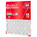 Ace 20 in. W X 24 in. H X 1 in. Polypropylene 11 MERV Pleated Air Filter 1 pk