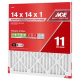 Ace 14 in. W X 14 in. H X 1 in. Polypropylene 11 MERV Pleated Air Filter 1 pk