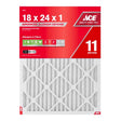 Ace 18 in. W X 24 in. H X 1 in. Polypropylene 11 MERV Pleated Air Filter 1 pk