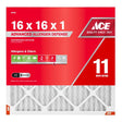 Ace 16 in. W X 16 in. H X 1 in. Polypropylene 11 MERV Pleated Air Filter 1 pk
