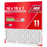 Ace 16 in. W X 16 in. H X 1 in. Polypropylene 11 MERV Pleated Air Filter 1 pk