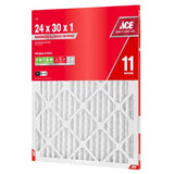 Ace 24 in. W X 30 in. H X 1 in. Polypropylene 11 MERV Pleated Air Filter 1 pk