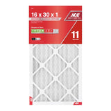Ace 16 in. W X 30 in. H X 1 in. Polypropylene 11 MERV Pleated Air Filter 1 pk