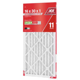 Ace 16 in. W X 30 in. H X 1 in. Polypropylene 11 MERV Pleated Air Filter 1 pk