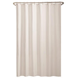 Zenna Home 72 in. H X 70 in. W White Shower Curtain Fabric