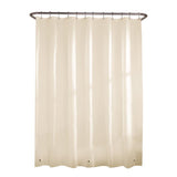Zenna Home 71 in. H X 70 in. W Bone Shower Curtain Liner PEVA